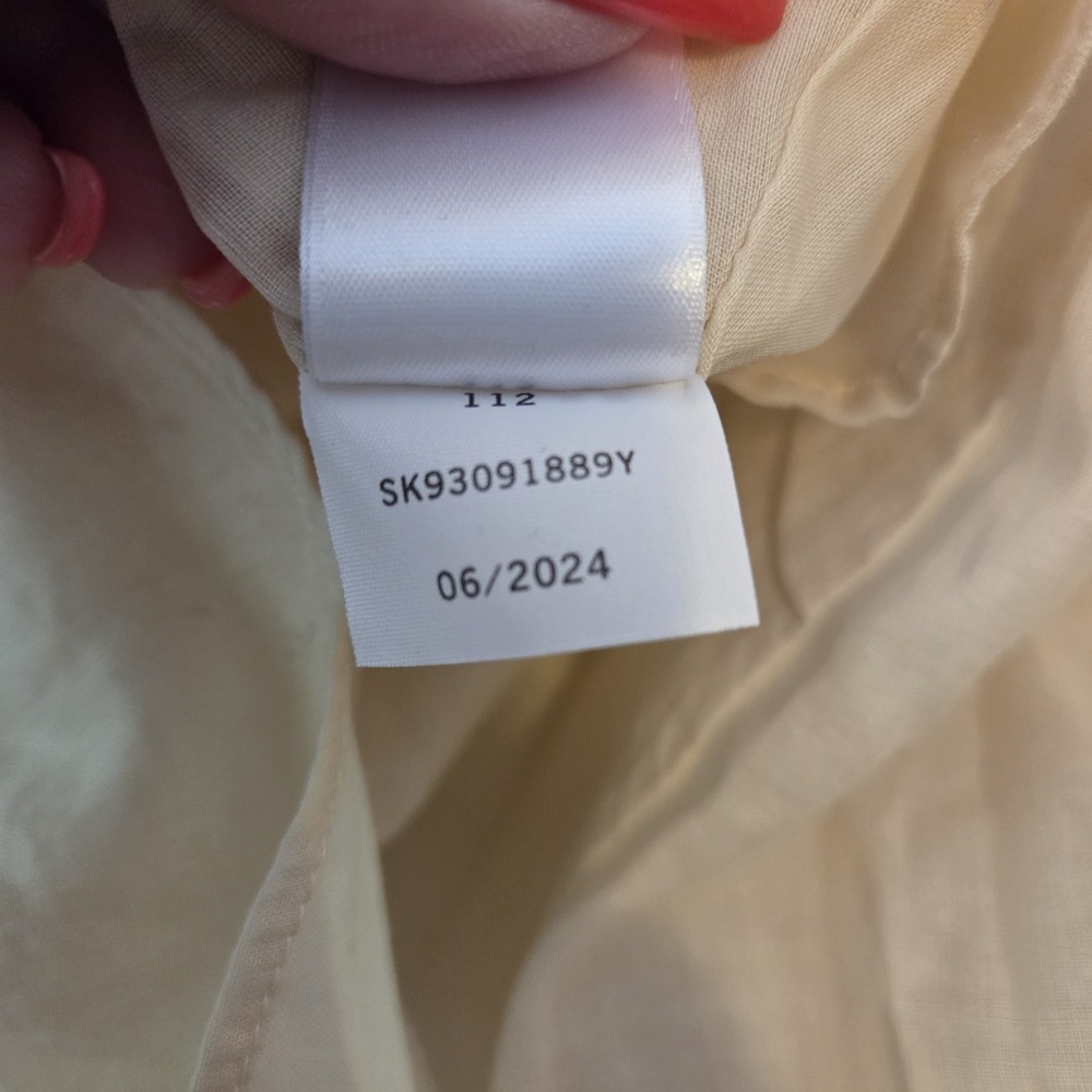Parker Ivory Sun Lace Yoke Flowy Skirt SK93091889Y Cream Boho Size 14 NEW - Picture 11 of 16